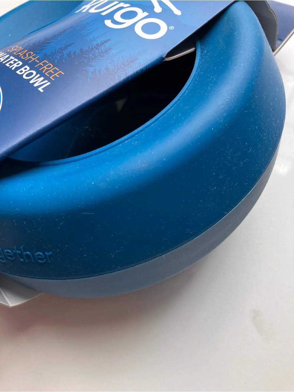Kurgo Splash-Free Water Bowl — Blue